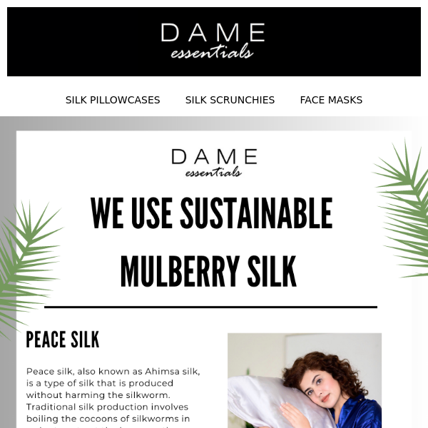 Peace Silk Pillowcase - Sustainable Silk Pillowcase