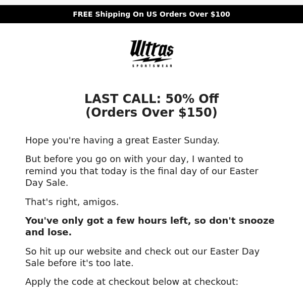 50% OFF Sitewide? (last call)