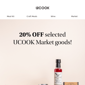 Get 20% OFF selected UCOOK Market 🥑