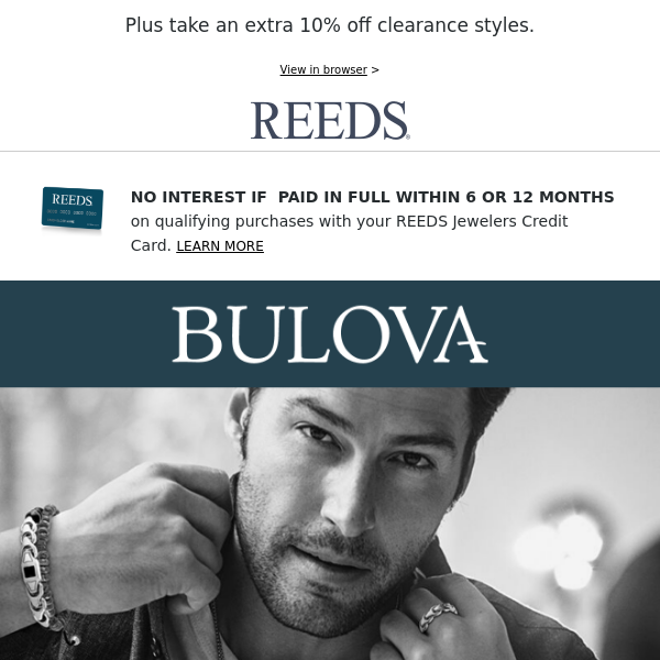 Elevate his style with Bulova jewelry