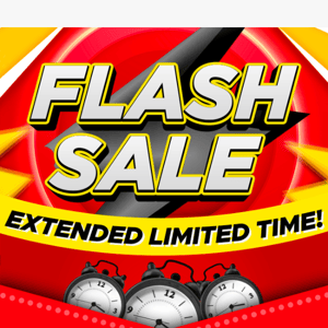 📣 Flash Sale Extended Limited Time!