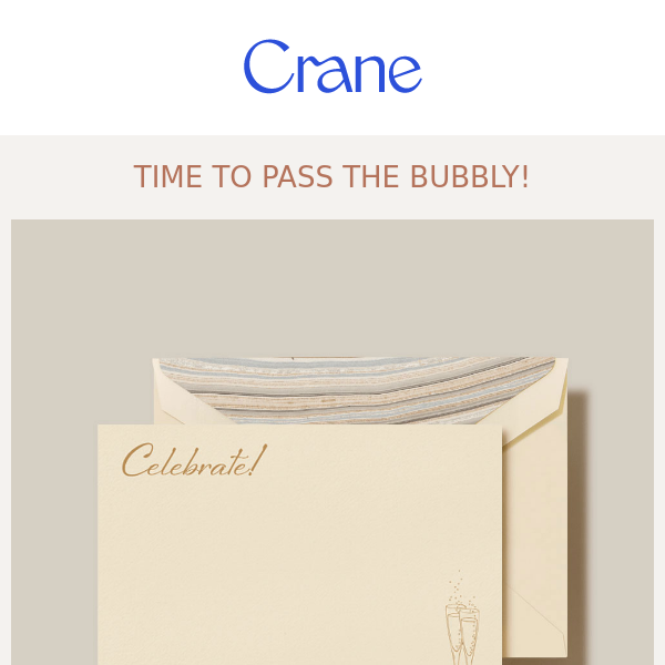 Celebrate National Champagne Day with Personalized Stationery Elegance!