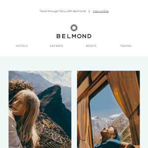 Our doors are open - Belmond