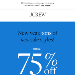 The party ends tonight: up to extra 75% off sale