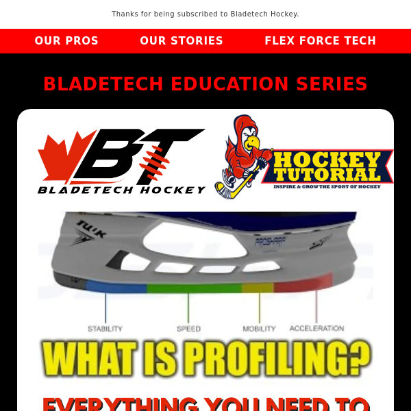 Bladetech Education - Everything a hockey player should know about Profiling