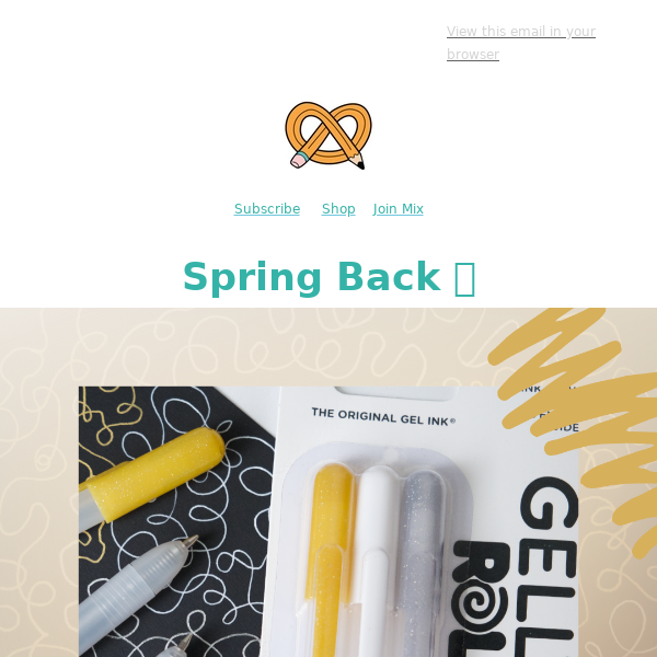 New Gelly Roll in the ArtSnacks Spring Box!