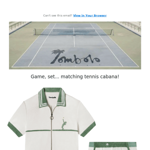 Terrycloth tennis whites!