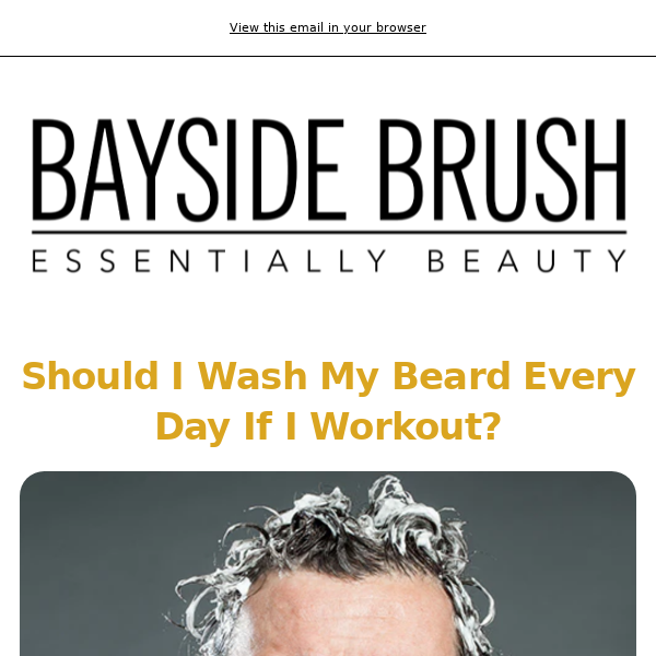 Should I Wash My Beard Every Day If I Workout?