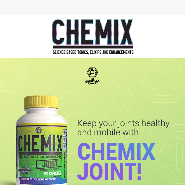Chemix Joint: our powerful formula to help keep your joints healthy and mobile