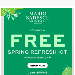 Get a Fresh Start for Spring 🌺 Free Gift Inside