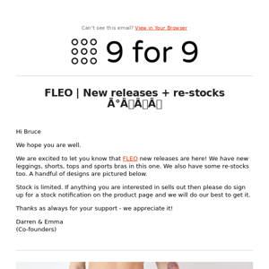 FLEO | New releases + re-stocks 🤩