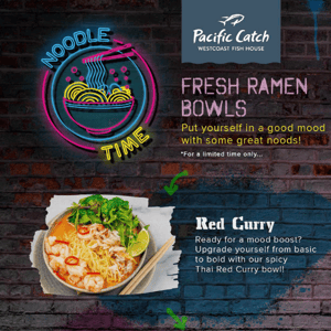 Beat the chill with our *new* fresh ramen bowls!