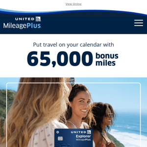 United, you're so close to earning 65,000 miles — don't miss out