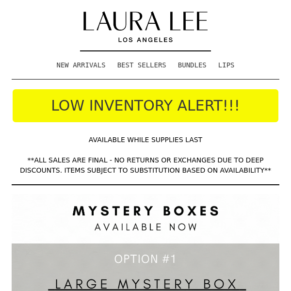 ¿? LAST CHANCE! Mystery Boxes ALMOST GONE ¿?