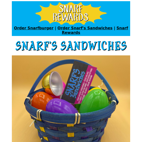 🐰 Hop into your favorite Snarf's for Sunday bonus 🐇