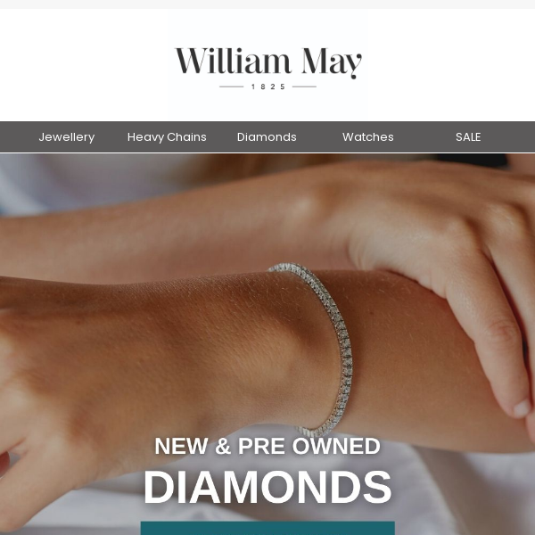 New Arrivals William May: Diamond Jewellery