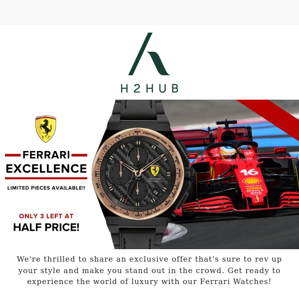 Turn Heads with a Ferrari Timepiece 🚨