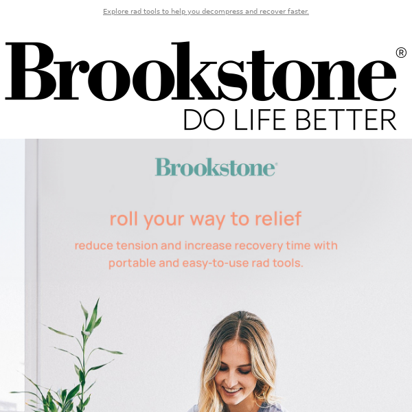 Stop Shop ROLL away the Tension Brookstone