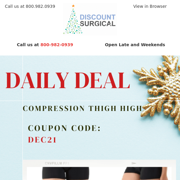 4 Days To Go: Today's Daily Deal - Compression Thigh High