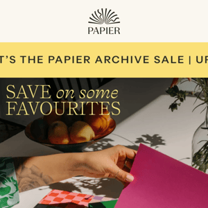 Favourite paper pieces up to 30% off
