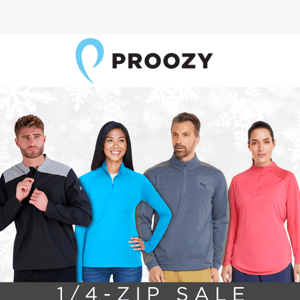 Take advantage of our 1/4 zip sale today! 🤩