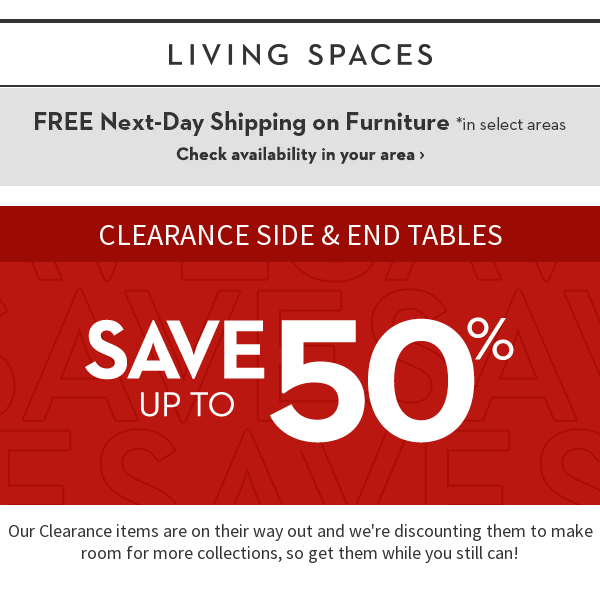 CLEARANCE: Don't Miss Deals On Side & End Tables!