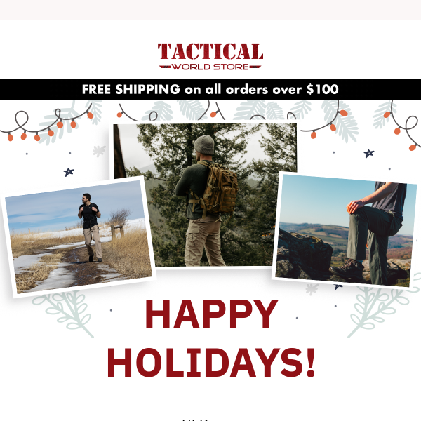 Happy Holidays from Tactical World Store