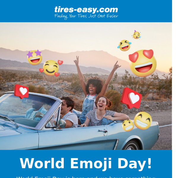 The world 🌍 seems incomplete without emojis... and TIRE DEALS! 🚙🤑