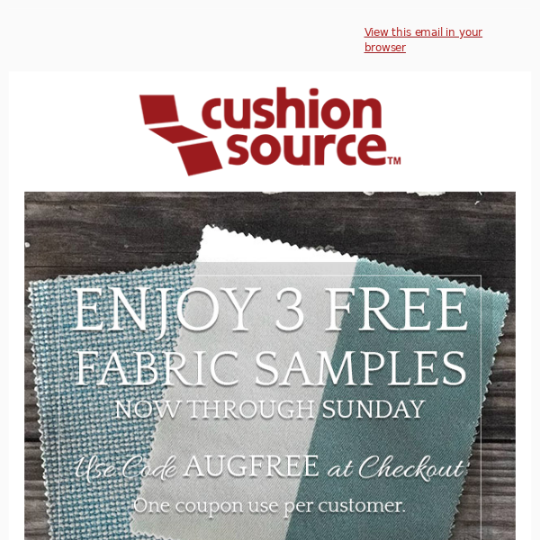 Last Day! Get Free Fabric Samples!