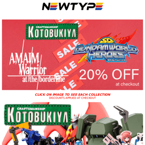 SALE: 20% Off Kotobukiya | AMAIM | SD Gundam World Heroes