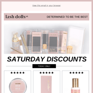 Exclusive Saturday Sale!