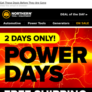Free Shipping On Orders Over $49 >>> Power Days Starts Now
