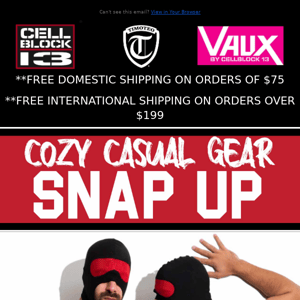 SNAP UP INTO SOMETHING NEW! Gear Up With The SNAP UP Collection! 4 Styles & 4 Colors To Choose From!