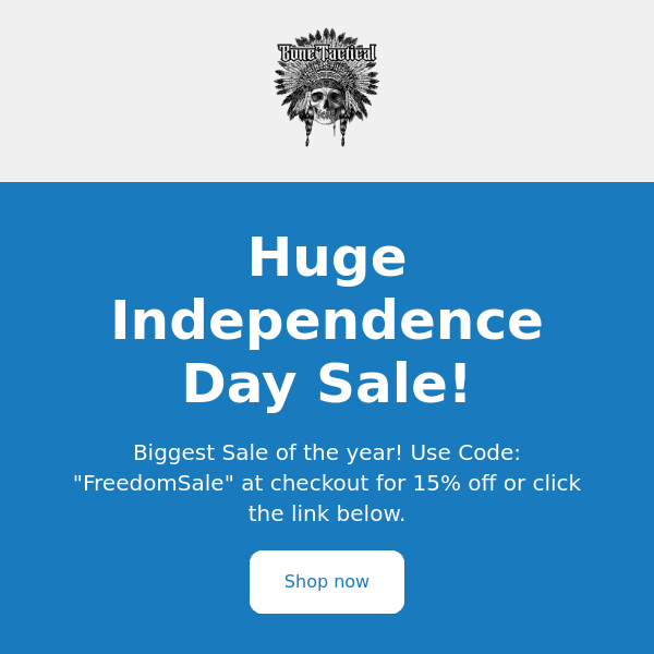 Biggest Sale of the Year! Happy Birthday USA 🇺🇸