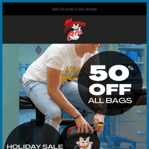 50% OFF ALL BAGS