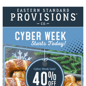 Our Cyber Week Sale is HERE 🥨🎁