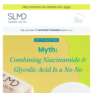 Can you combine niacinamide & glycolic acid?