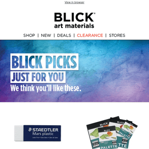 Don’t miss out on BLICK PICKS! 🎉