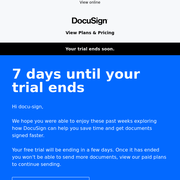 Hurry! Your trial ends in 7 days