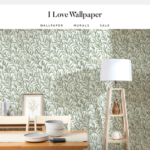 Get the modern cottage look with our NEW wallpaper 🌿
