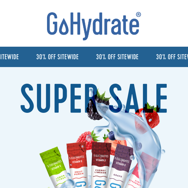 Super Sale 🏈 30% OFF the Ultimate Post-Game Hydration!