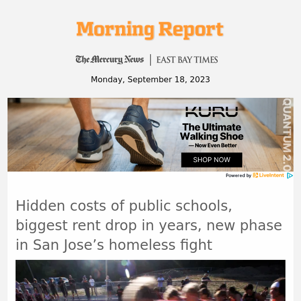 Hidden costs of public schools, biggest rent drop in years, new phase in San Jose’s homeless fight