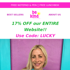 17% OFF 🍀 It's Your LUCKY Day!