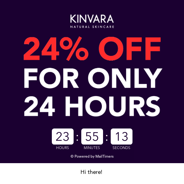 🚨 24% off for 24 hours only! 🚨