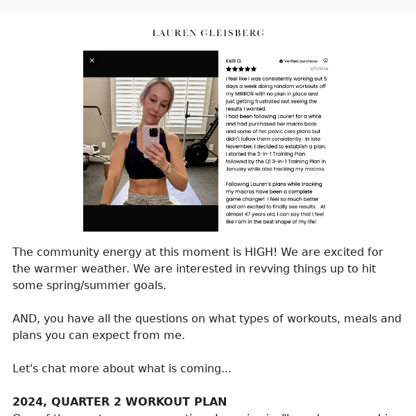 Details on the New Quarter 2 Plan ✨