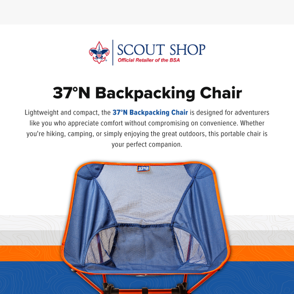Comfort Anywhere—Grab Your 37°N Backpacking Chair!
