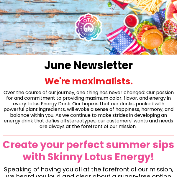 Lotus Energy June Updates! ☀️