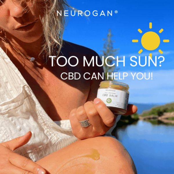 Too much sun? 🔆 CBD can help you!