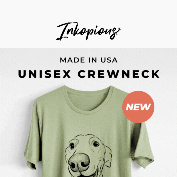 🚨 New Arrival Alert: Eco-Friendly USA-Made Unisex Crewnecks!