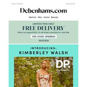 Fashion Favourites: DP X Kimberley Walsh